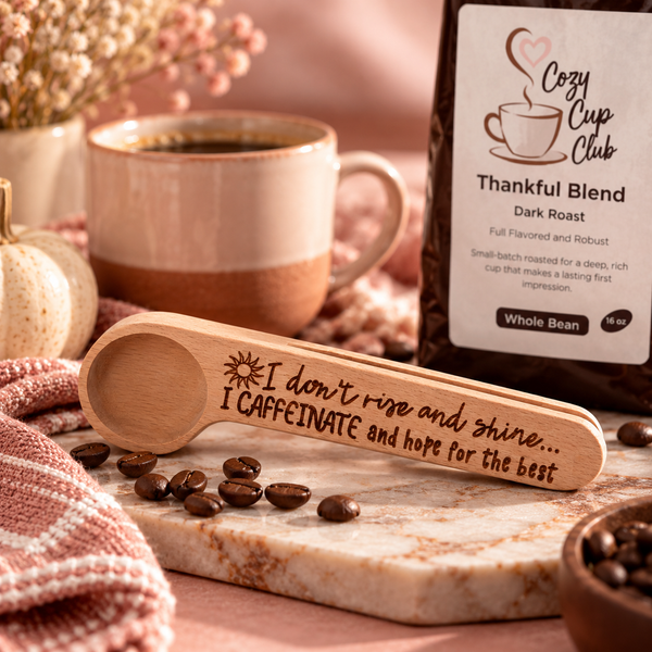Wooden Coffee Scoop 2-in-1