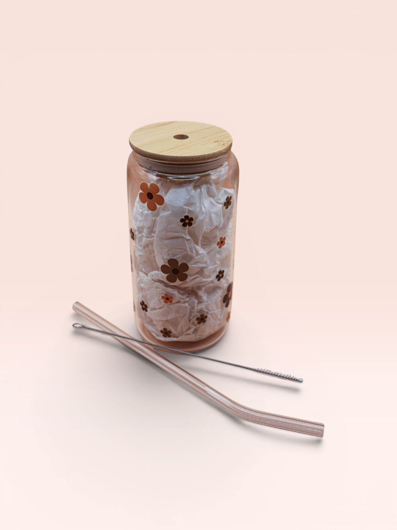 Daisy Glass Tumbler